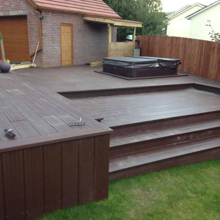 design and installation hot tub decking