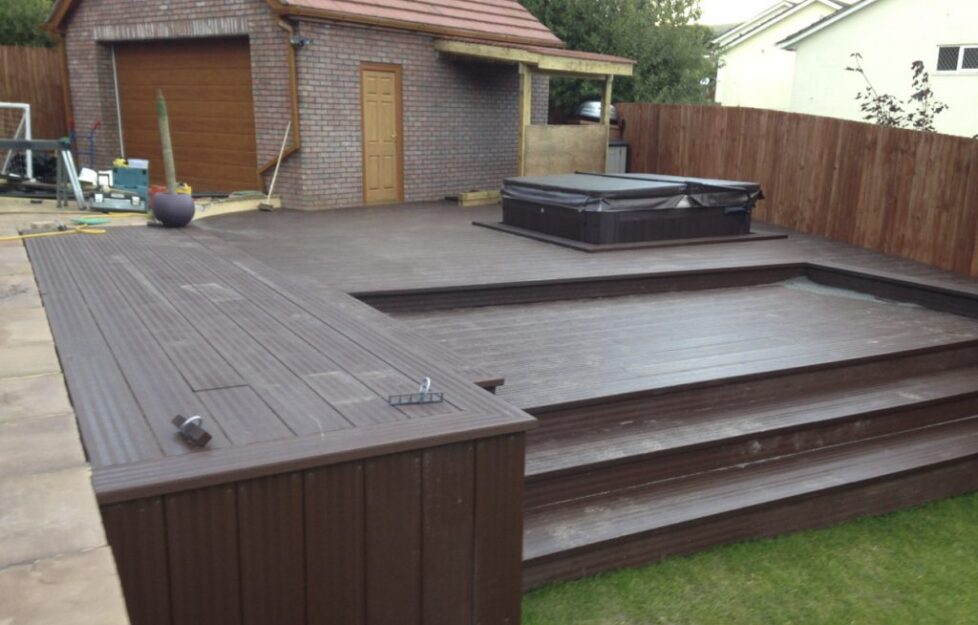 design and installation hot tub decking