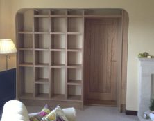 bespoke carpentry fitted bookcase design and installation