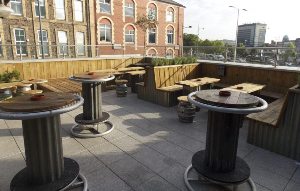 Pub Roof Terrace carpentry and installation