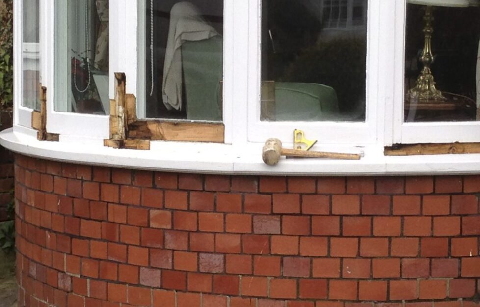 Wooden window frame repair