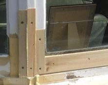 Wooden window frame repair