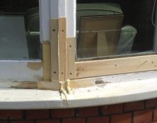 Wooden window frame repair