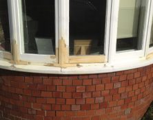 Wooden window frame repair